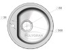 Кухонная мойка POLYGRAN F-05 Хлопок 331