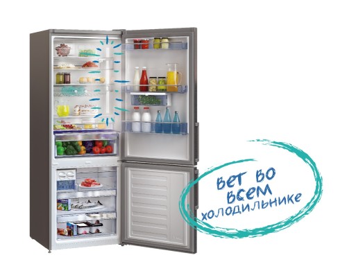 Двухкамерный холодильник Beko RCNK 296 K 00 W