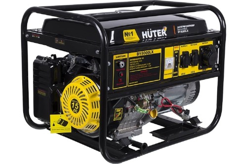 Генератор бензиновый HUTER DY8000LX Электростартер 7 кВт AVR 