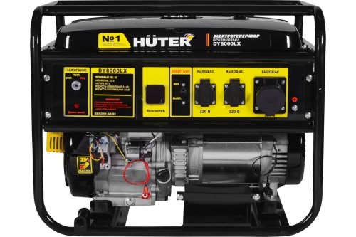 Генератор бензиновый HUTER DY8000LX Электростартер 7 кВт AVR 