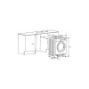 Встраиваемая стиральная машина HANSA WHE1206BI