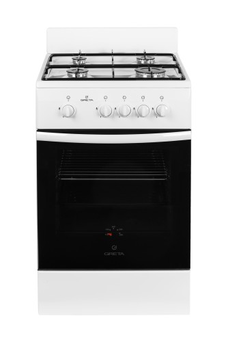 Плита газовая GRETA 1470GG5070MF13 W Белая Газ Контроль