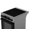 Плита для кухни 50 см Midea MFO-D4E20T9E(SL) Серебристая 4 конфорки духовка 59л