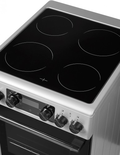 Плита для кухни 50 см Midea MFO-D4E20T9E(SL) Серебристая 4 конфорки духовка 59л