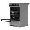 Плита для кухни 50 см Midea MFO-D4E20T9E(SL) Серебристая 4 конфорки духовка 59л