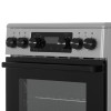 Плита для кухни 50 см Midea MFO-D4E20T9E(SL) Серебристая 4 конфорки духовка 59л
