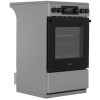 Плита для кухни 50 см Midea MFO-D4E20T9E(SL) Серебристая 4 конфорки духовка 59л