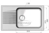Кухонная мойка POLYGRAN F-19 Черный 16