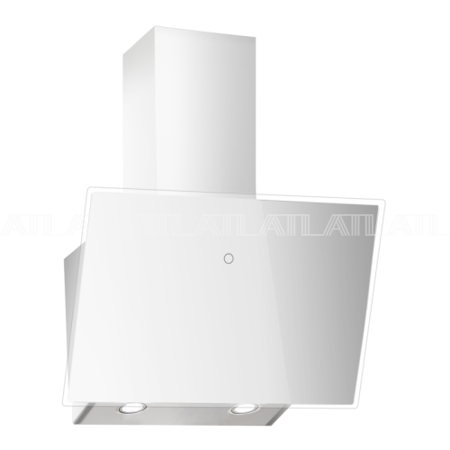 Вытяжка каминная ATL 1489 60 White Белое стекло 60 см 1030 м3/ч