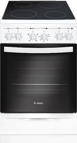 Плита для кухни 50см электрическая Gefest 5160-02 0095 Стеклокерамика 4 Электро Конфорки Духовка 55л
