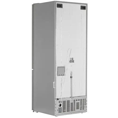 Двухкамерный холодильник Vestfrost VF 492 GLBL Черное Стекло 70см 461л