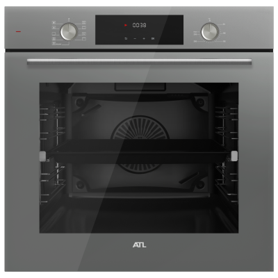 Духовой шкаф ATL 1 FD 894 AA GR Серая 9 режимов 78 л