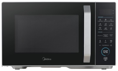Микроволновая печь СВЧ Midea EM825P2ET-S Серебристая 25 л 800 Вт Механическое Открывание