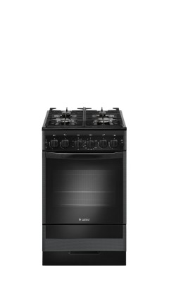 Плита для кухни Gefest ПГ 5500-02 0115 Черная 50 см Конфорки 4 Духовка 52
