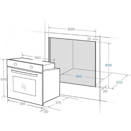 Духовой шкаф электрический Midea MO47000GW