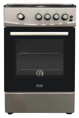 Плита для кухни 50 см MIU UNO 52S Серая 4 газовые конфорки духовка газовая