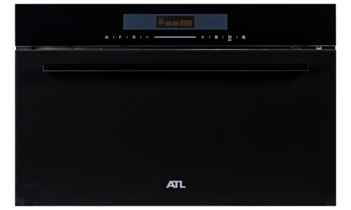 Микроволновая печь ATL 4 MW DIN 2832 BK GL NEW Черная 25 л 900 Вт Открывание механическое