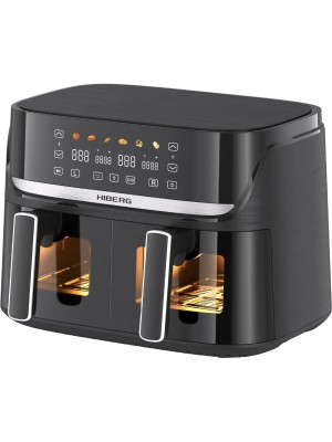 Аэрогриль HIBERG MGD 900 B с двумя независимыми чашами