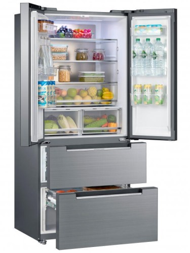 Холодильник Side by Side Midea MDRF631FGF23B Серебристое Стекло