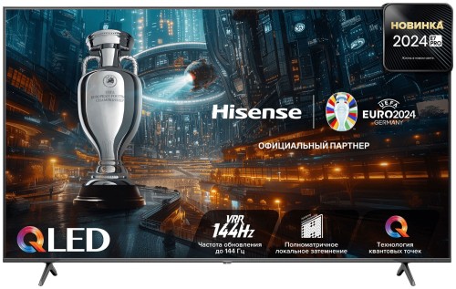 Телевизор Hisense 55E7NQ Черный 4K Q-LED UHD 144 Гц VIDAA HDMIх3 USBx2