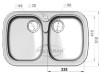 Кухонная мойка POLYGRAN F-150 Серый 14