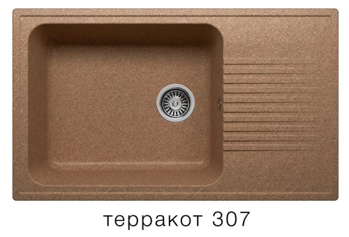 Кухонная мойка POLYGRAN F-19 Терракот 307