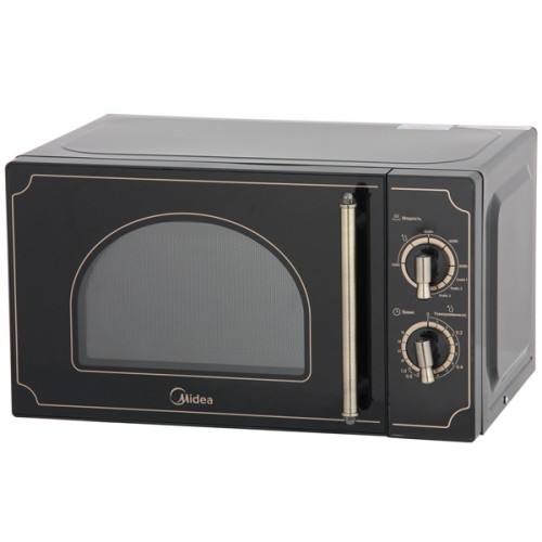 Микроволновая печь с грилем Midea Retro MG820CJ7-B2 Черная Ретро