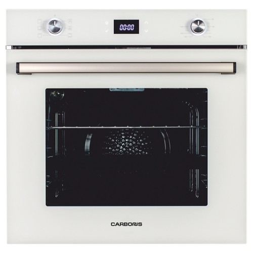 Духовой шкаф Carbonus 1 FD 664 AA WH Белое стекло 71 л Ручки Modern