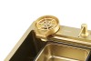Мойка для кухни ARONA ARS 750x460 SET 3 GOLD Золото нержавеющая сталь c pvd-покрытием