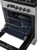 Плита для кухни комбинированная 60 см MIU 6041 ЕRPDCHK Серая ГК 4 конфорки Духовка электро 65л Крышка стекло