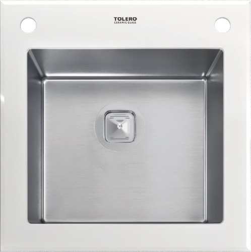 Мойка для кухни TOLERO CERAMIC GLASS TG-500 | Белый