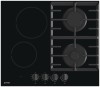 Встраиваемая комбинированная варочная панель Gorenje GCE691BSC Стеклокерамика 2 Газ Конфорки 2 Электро