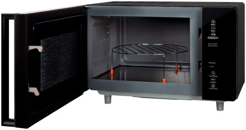 Микроволновая печь СВЧ Hiberg VM-4588 B Черная 25 л 900 Вт Открывание механическое