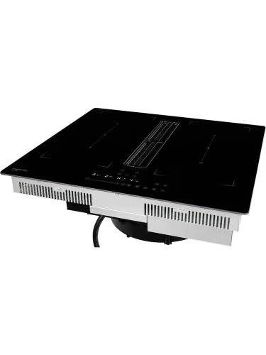 Варочная панель HIBERG i6-VM8 B со встроенной вытяжкой 4 конфорки индукция 2 Flex Zone