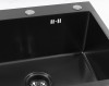 Мойка для кухни KANZLER KAS 550х500 BLACK PVD DECOR Черная Нержавеющая сталь