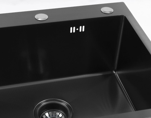 Мойка для кухни KANZLER KAS 550х500 BLACK PVD DECOR Черная Нержавеющая сталь
