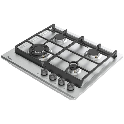 Варочная поверхность Midea MG697TX Нержавейка 4 газ конфорки WOK ГК