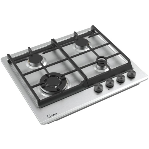 Варочная поверхность Midea MG697TX Нержавейка 4 газ конфорки WOK ГК
