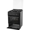 Плита для кухни комбинированная NORD GE 6064 B Черная 60 см 4 конфорки ГК Духовка электро 63 л