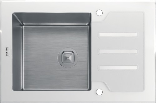 Мойка для кухни TOLERO CERAMIC GLASS TG-780 | Белый