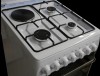 Плита для кухни 50 см RENOVA SK5E-1ETW-TR Белая комбинированная 3 конфорки газ 1 электро