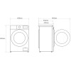 Стиральная машина узкая LG F2T9HSBB 7кг Инвертор 1200 об/мин