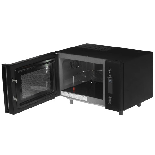 Микроволновая печь СВЧ HIBERG i-VM 4588 B Черная 25 л с керамическим дном 900 Вт Открывание Механическое