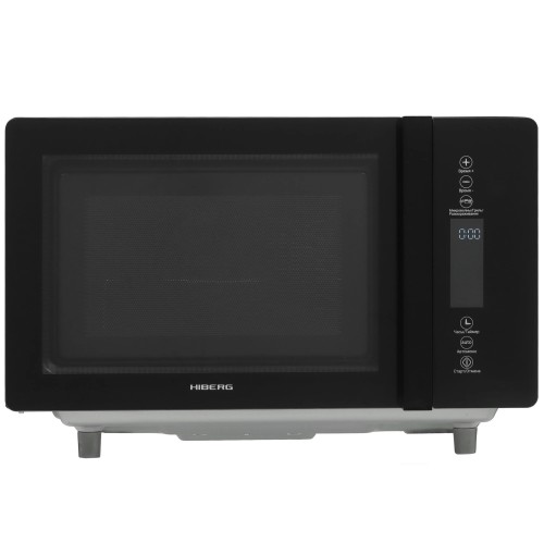 Микроволновая печь СВЧ HIBERG i-VM 4588 B Черная 25 л с керамическим дном 900 Вт Открывание Механическое
