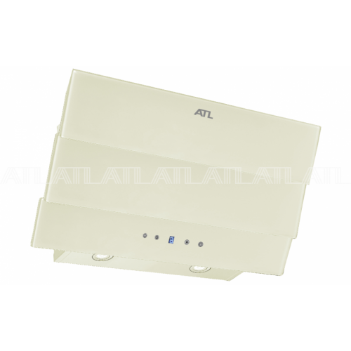 Вытяжка для кухни ATL 3488 D LCD turbo 60 см beige Бежевое стекло 1420 м3/ч