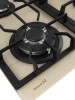 Варочная панель Macbi MACBI MBH64WFGI.V2-IV Ivory Бежевое стекло 4 конфорки WOK конфорка ГК