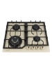 Варочная панель Macbi MACBI MBH64WFGI.V2-IV Ivory Бежевое стекло 4 конфорки WOK конфорка ГК