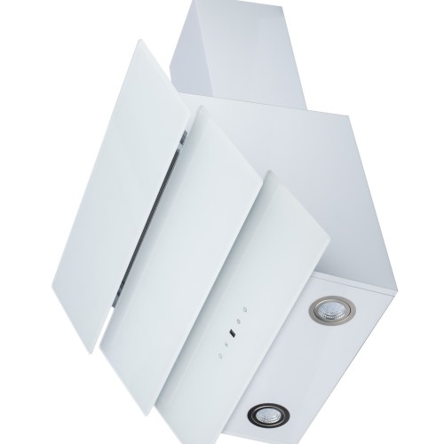 Вытяжка для кухни MACBI MTG60TL 1100 м3/ч Белое стекло каминная